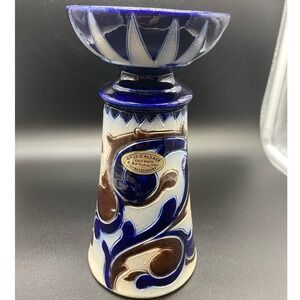 Gres D'Alsace BetschDorf Schmitter Pottery Candleholder Salt Glaze Signed‎